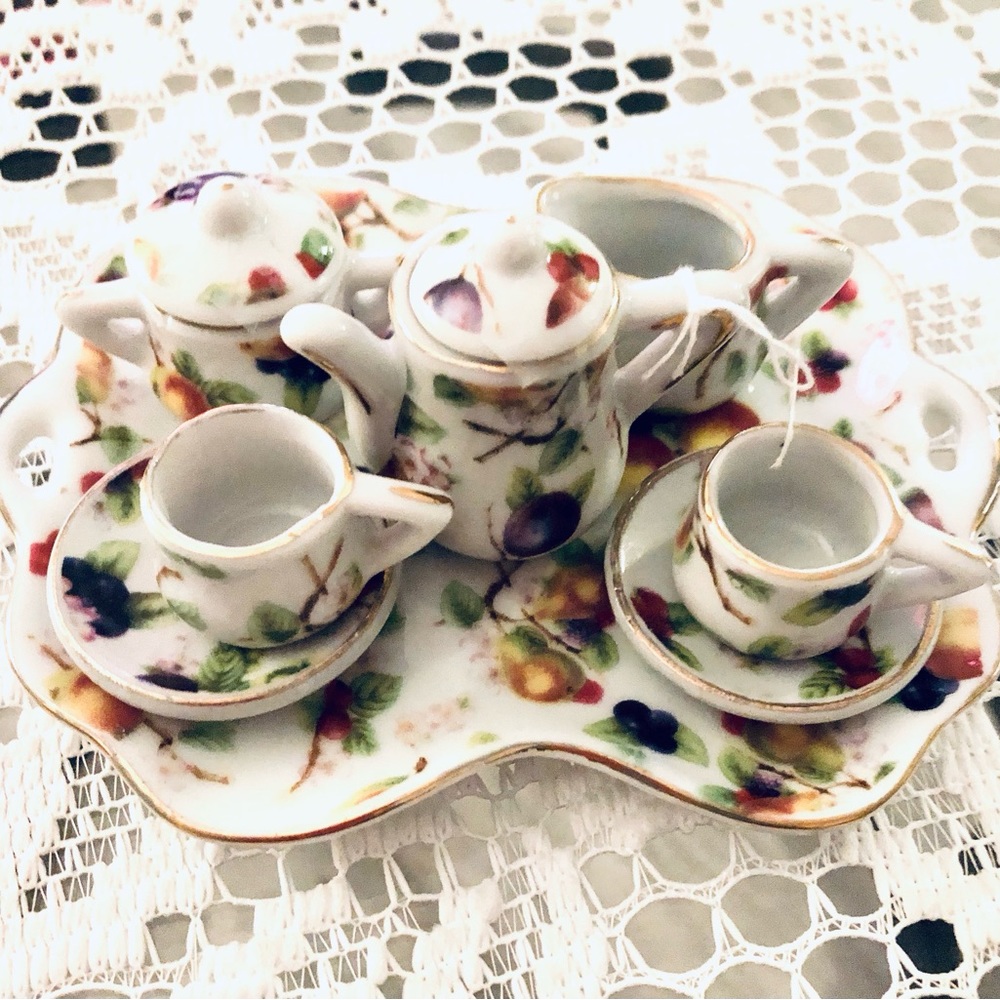 TEASET MINIATURE FRUIT MINI TEA